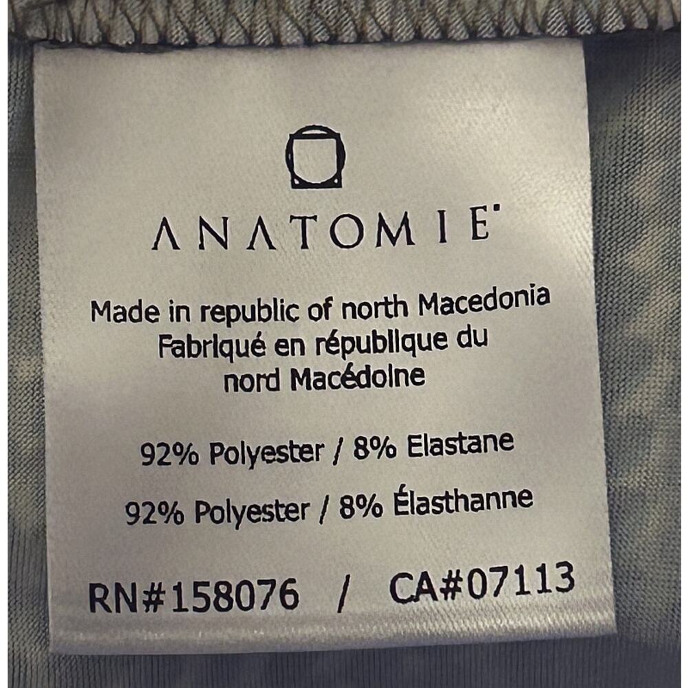 NWT Anatomie Faux Wrap Printed Marine Reptile Plaid Stretch Dress Large - Picture 7 of 7